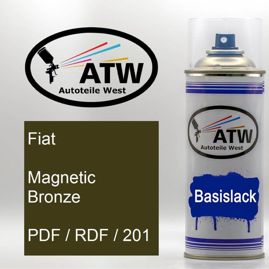 Fiat, Magnetic Bronze, PDF / RDF / 201: 400ml Sprühdose, von ATW Autoteile West.